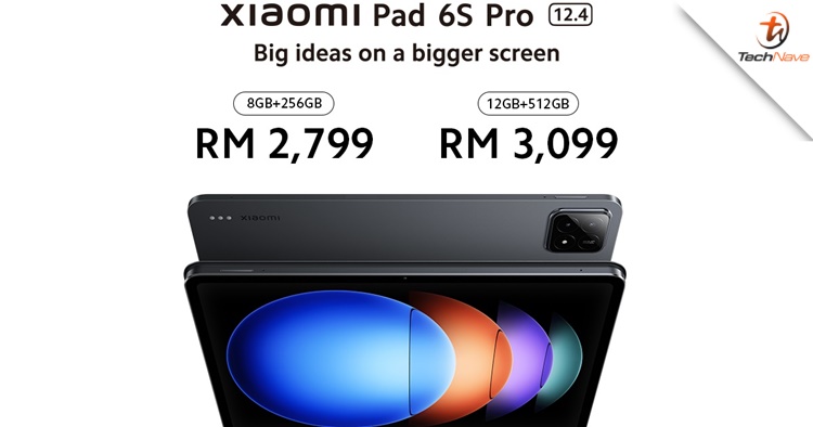 Xiaomi Pad 6S Pro 12.4 Malaysia release - up to 12GB + 512GB & 10,000mAh battery, starting price at RM2799