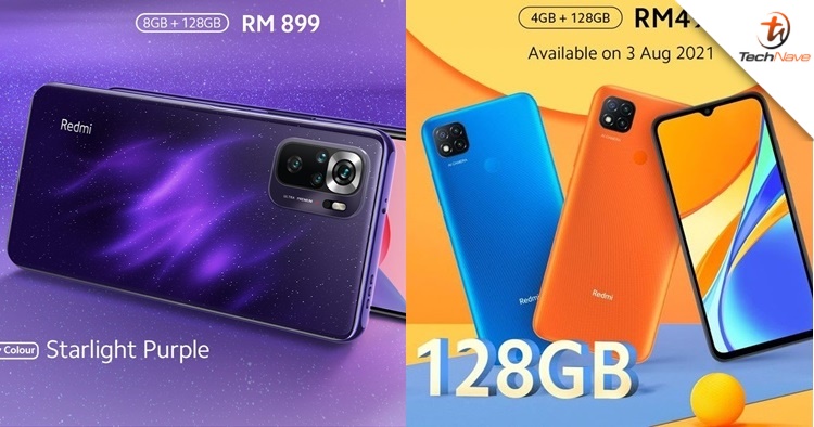 Xiaomi Redmi Note 10S Starlight Purple Edition & Redmi 9C 4GB+128GB Malaysia release for RM899 and RM499 respectively