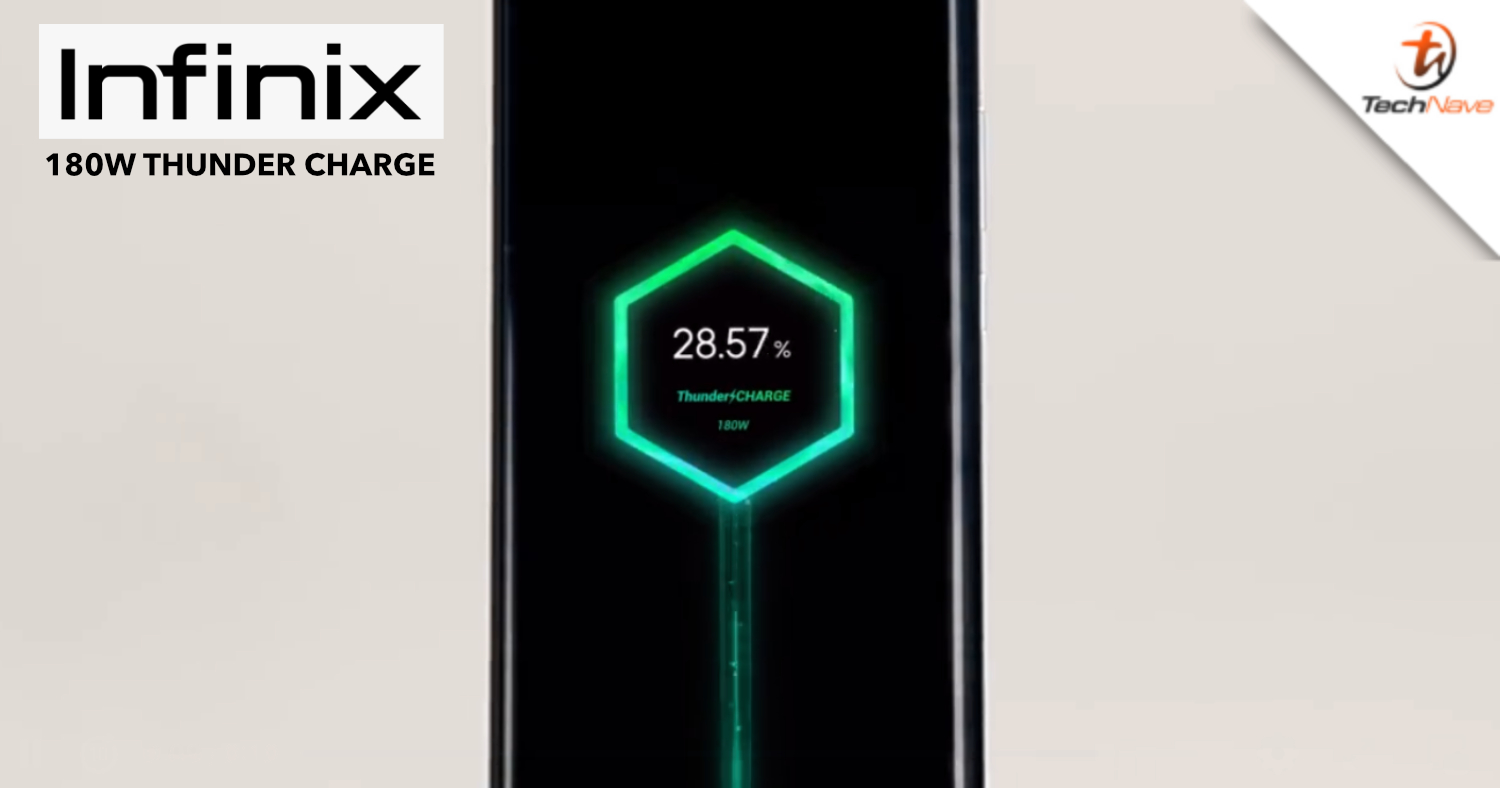 Infinix gives a sneak peek at its upcoming 180W Thunder Charge system