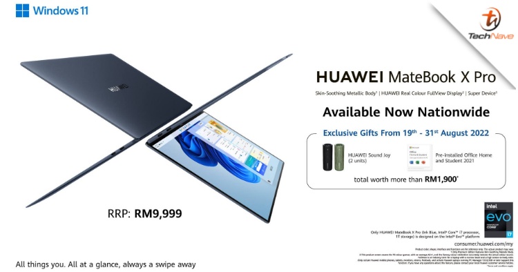 HUAWEI MateBook X Pro Malaysia release: Available now nationwide at RM9,999