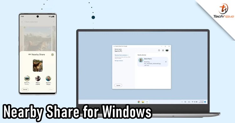 Nearby Share between your Android devices and Windows is now live