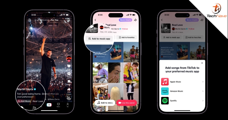 TikTok now lets users save songs they discover on the app to Spotify and Amazon Music