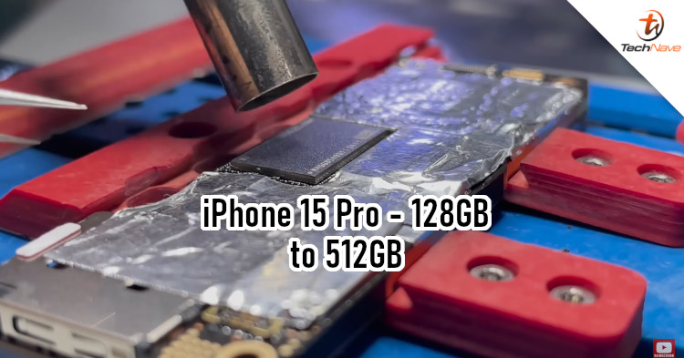 YouTube video shows how to upgrade iPhone 15 Pro storage manually