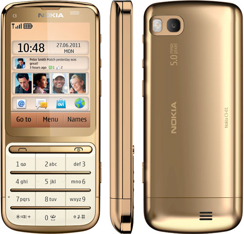 Nokia C3-01 Gold Edition Preview