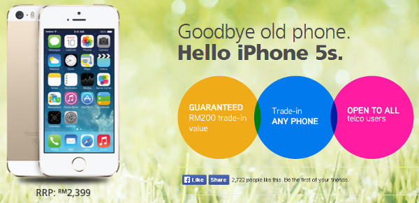 Maxis now lets you trade in ANY smartphone for an Apple iPhone 5s