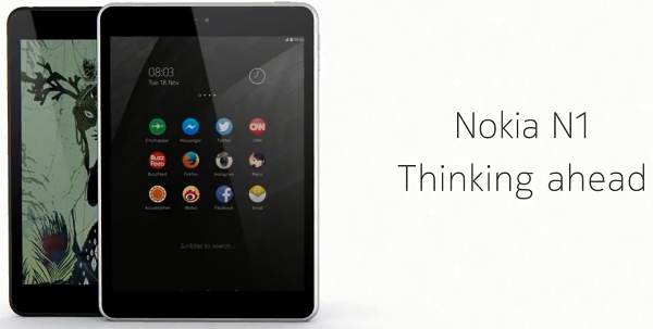 Nokia N1 tablet officially announced, 7.9-inch tablet with Apple iPhone 6 body