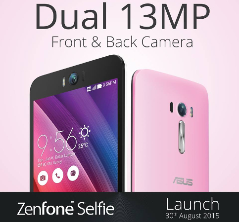 ASUS ZenFone Selfie coming to Malaysia on 30 August 2015 with dual 13MP camera + laser autofocus