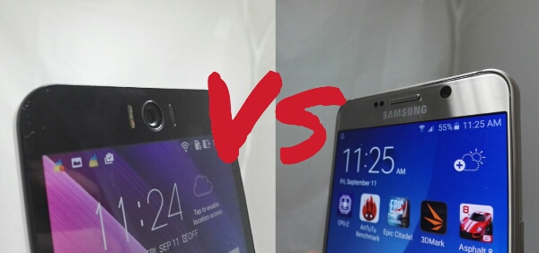 ASUS ZenFone Selfie vs Samsung Galaxy Note 5 selfie shot comparison