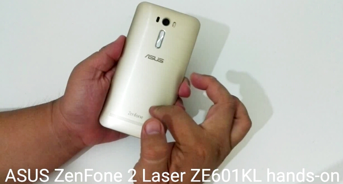 ASUS ZenFone 2 Laser ZE601KL hands-on video