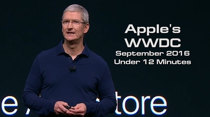 Apple's WWDC Keynote September 2016 under 12 Minutes