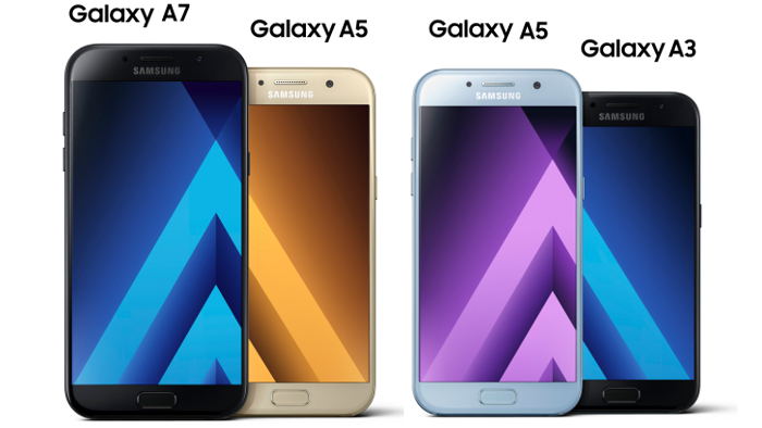 Samsung globally announces Galaxy A (2017) series, reveals tech specs for 5.7-inch A7, 5.2-inch A5 and 4.7-inch A3