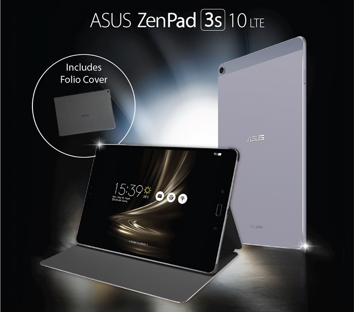 ASUS ZenPad 3S 10 LTE with 2K display and fingerprint sensor  is now available in Malaysia for RM1799