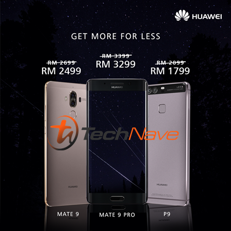 Huawei Malaysia big Ramadhan surprise, cuts prices of P9, Mate 9 and Mate 9 Pro