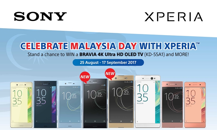 Buy a Xperia smartphone and get free gifts on Sony Mobile's “Malaysia Day” promotion and contest