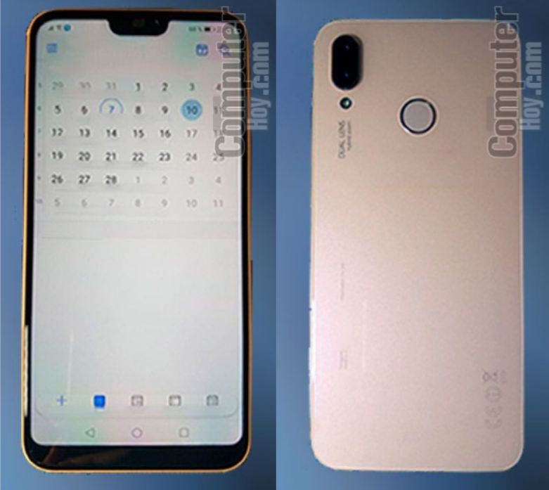 A Huawei P20 lite smartphone full body shot leaked online