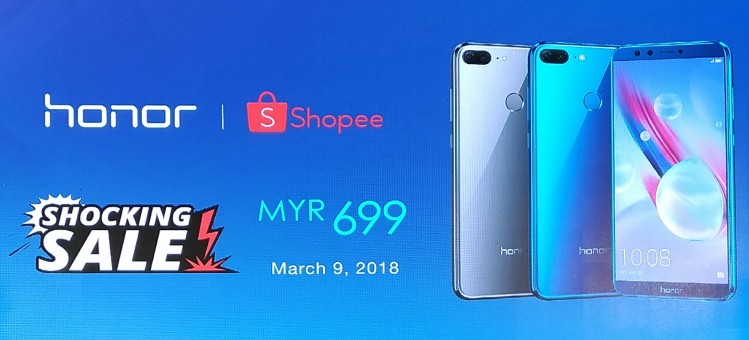 honor 9 lite officially launched in Malaysia for RM749 but is exclusively at Shopee for RM699 on 9 March