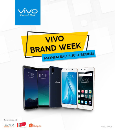 Enjoy exclusive discounts on Vivo smartphones until 6 May 2018
