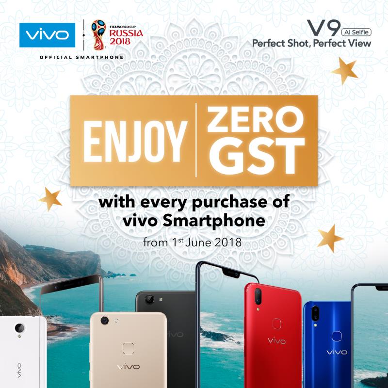 vivo Malaysia releases new 0% GST price list starting from RM750