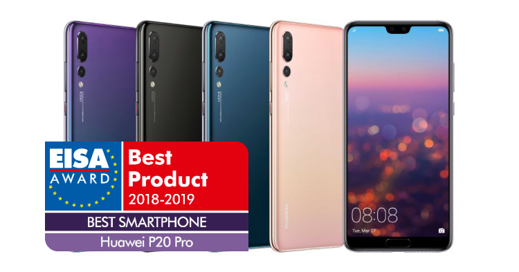 Huawei P20 Pro named EISA Best Smartphone 2018-2019