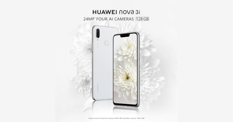 Huawei Nova 3i Pearl White is now officially available for RM1299