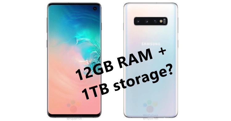 New Samsung Galaxy S10 series leaks with a memory capacity up to 12GB RAM + 1TB storage and more