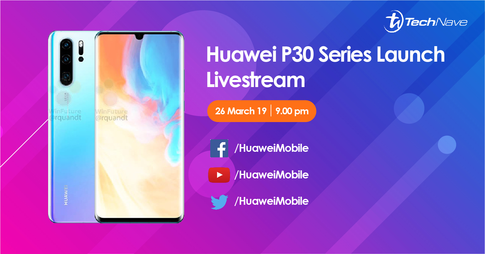 How to watch the Huawei P30 series launch livestream online