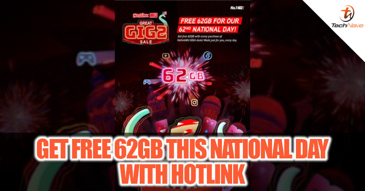 Get 62GB free data with Hotlink this 62nd National Day with Hotlink