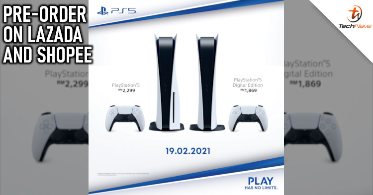 Sony PlayStation 5 officially available for pre-order on Lazada and Shopee on 19 February 2021
