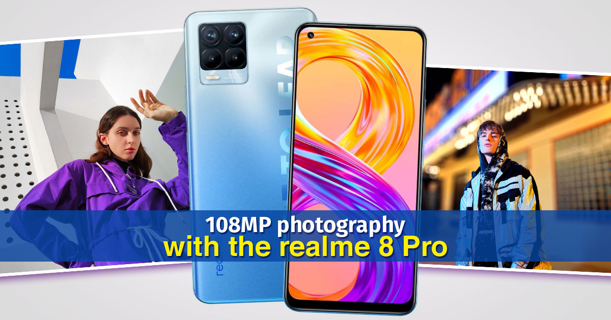 Take your mobile photography skills to the next level with realme 8 Pro's 108MP and 50W SuperDart Charge