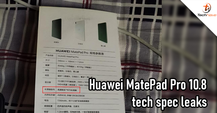 Huawei MatePad Pro 10.8 tech specs leaked. To be unveiled on 2 June 2021