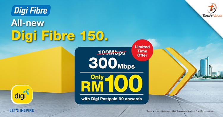 Digi extends Digi Fibre 150 promotion until end of July with 300Mbps Internet data speed