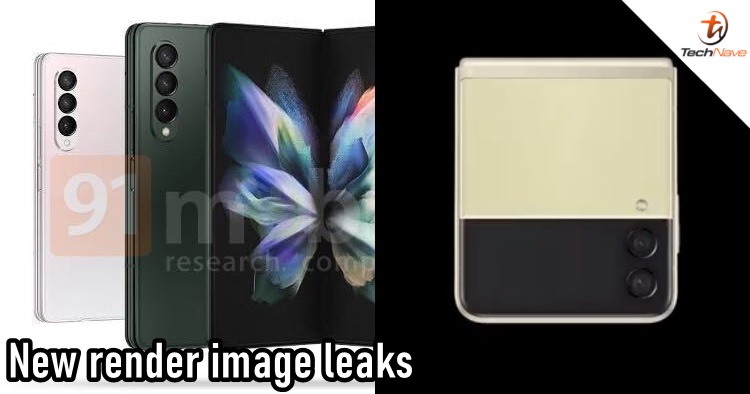 New Samsung Galaxy Z Fold 3 & Galaxy Z Flip 3 rendered image leaks, new colour options & full design