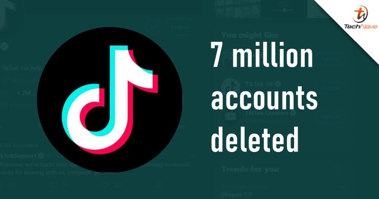 Over 7 million TikTok accounts got deleted for "suspected underage accounts"