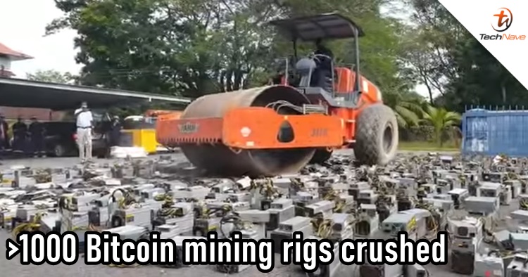 Malaysia police force destroyed over a thousand Bitcoin mining rigs worth RM5.3 million