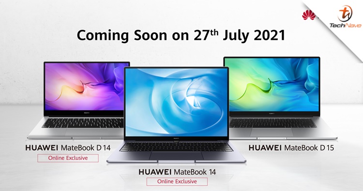 The Huawei MateBook D14 and MateBook 14 will be available exclusively online 27 July 2021