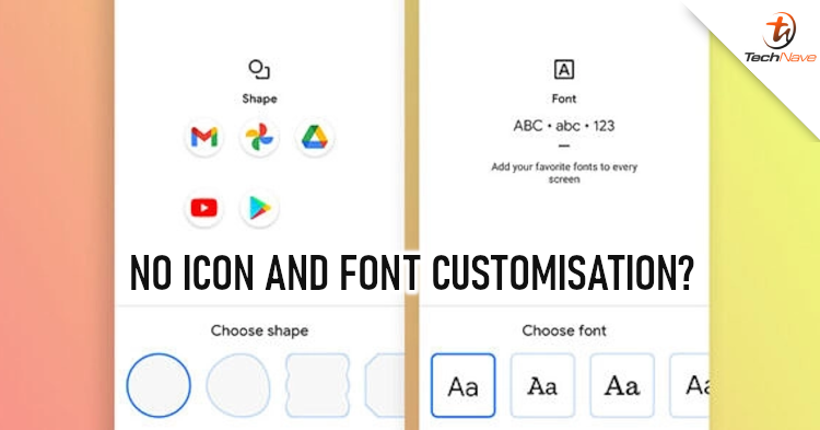 You might not be able to customise fonts and icons on Android 12