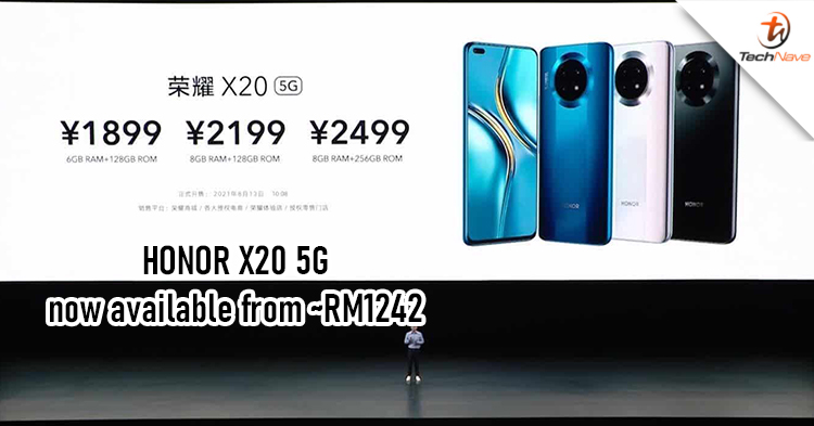 HONOR X20 5G release: Dimensity 900, 64MP camera, and 66W charging, starts from ~RM1242