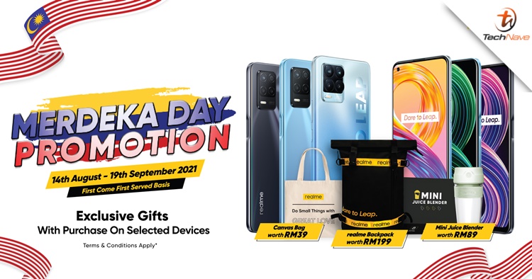 realme Malaysia giving away freebies worth up to RM199 during Merdeka promotion period