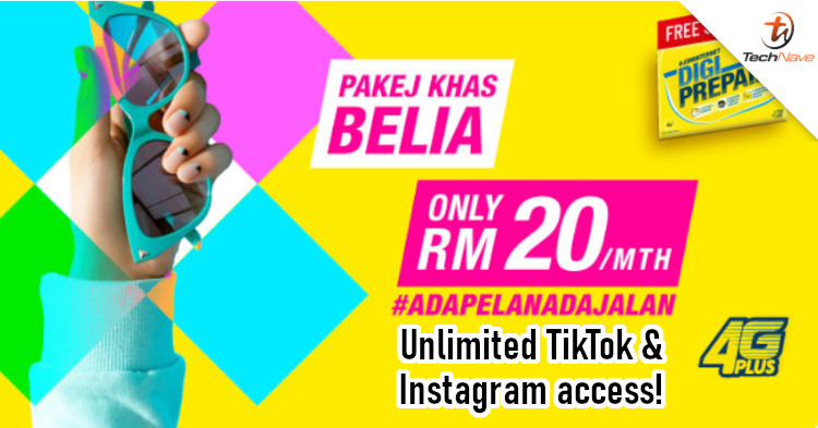 New Digi prepaid plan offers unlimited access to TikTok & Instagram for RM20/month