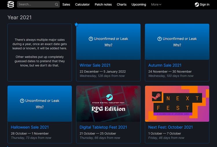 New Steam dates leaked for Halloween, Autumn and Winter Sales TechNave