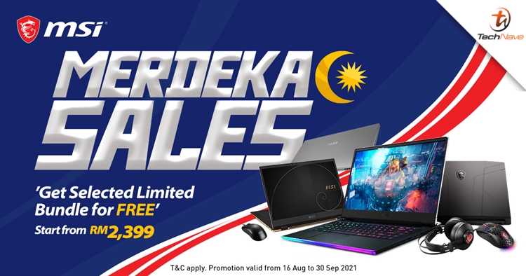 MSI is having Merdeka Sales with special bundle gifts worth up to RM1,499