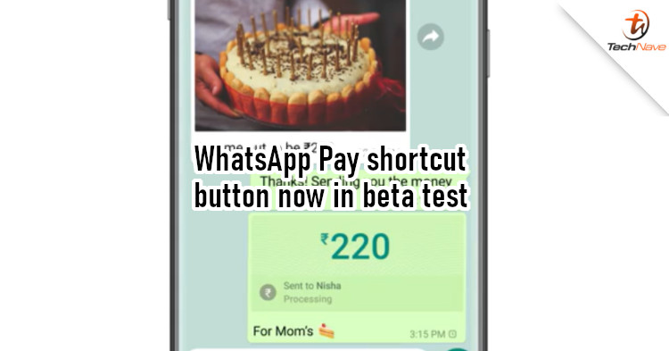 WhatsApp working on a shortcut button for to send money via iOS devices