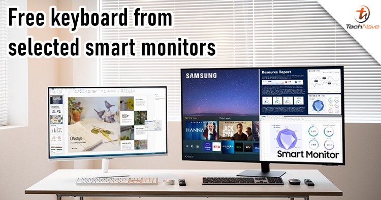 There's a Smart Keyboard Trio 500 giveaway from buying a selected Samsung Smart Monitor