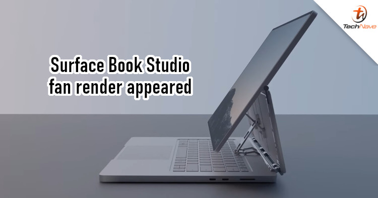 Fan renders show floating display for Microsoft Surface Book Studio