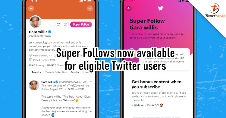 Twitter Super Follows now available, allows monthly subscriptions from ~RM12