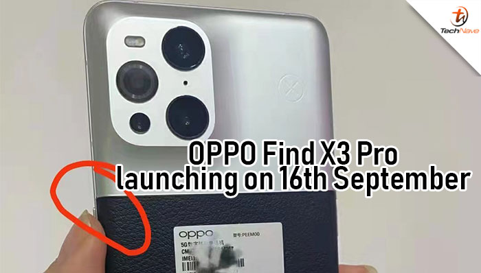 OPPO Find X3 Pro Photography Edition will be launching alongside with ColorOS 12 on 16th September 2021