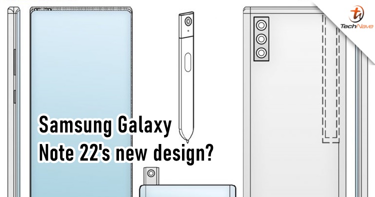 A new patent by Samsung shows how the Galaxy Note 22 could look like