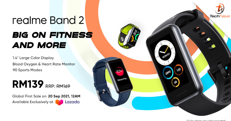 realme Band 2 Malaysia release: 3.5cm colour display, heart-rate monitor, and 90 sports mode for RM169