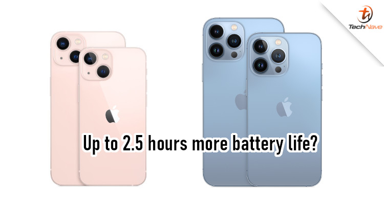 iPhone 13 series battery capacities confirmed, up to 2.5 hours more battery life