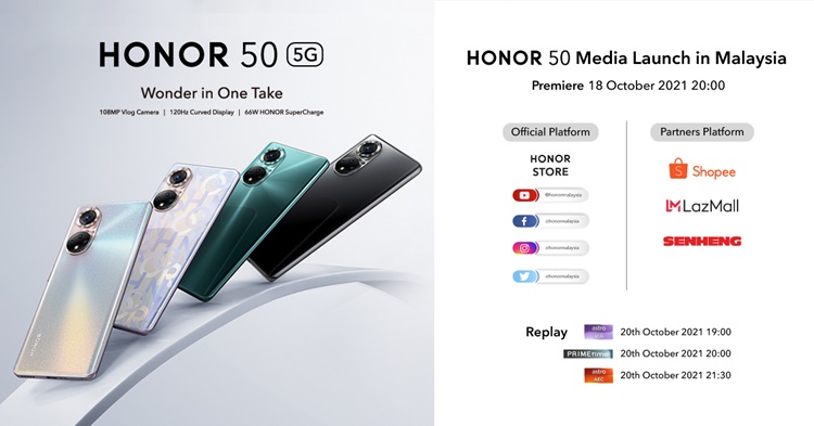 50 price honor malaysia Honor 50